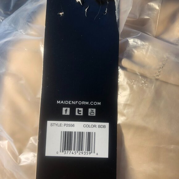 NWT  MAIDENFORM FIRM CONTROL SHAPEWEAR OPEN BUST BODYSHAPER BEIGE 2XL - Picture 8 of 8